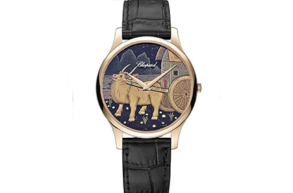 萧邦luc系列限量版牛年莳绘玫瑰金腕表回收升值吗